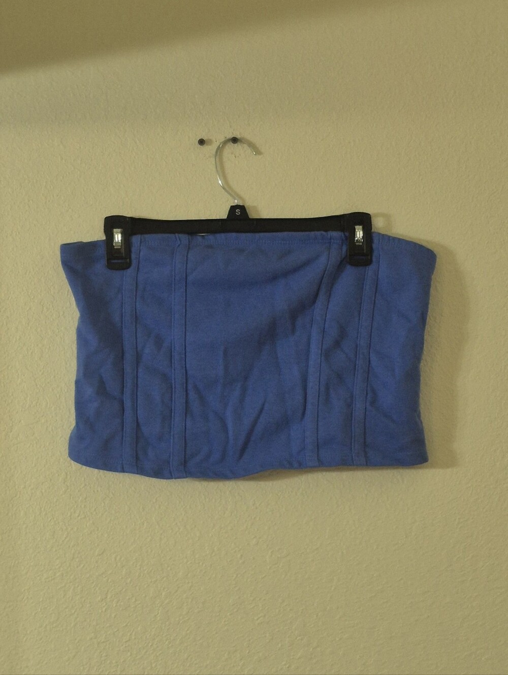 Blue Strapless Tube Top